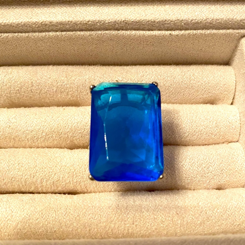 Blue Glass Ring